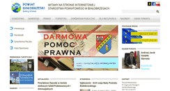 Desktop Screenshot of bialobrzegipowiat.pl