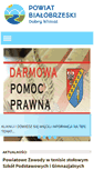 Mobile Screenshot of bialobrzegipowiat.pl