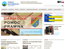 Tablet Screenshot of bialobrzegipowiat.pl